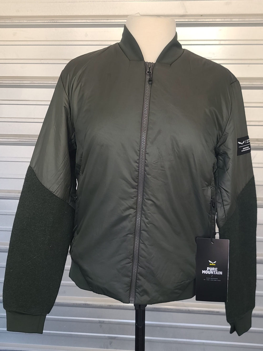 Salewa Womens Large Olive Green Bomber Jacket - Picture 8 of 11